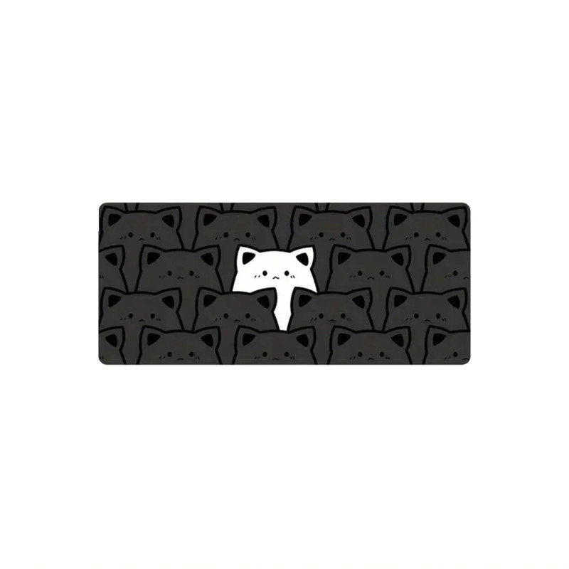 Cats Mouse Pad - Black & White - حصيرة الفأرة